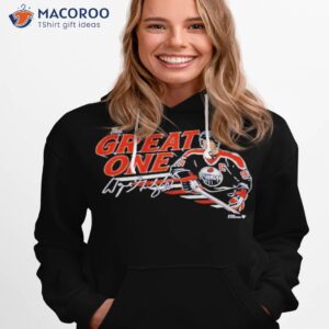 Wayne Gretzky Edmonton Oilers The Great One Signature Shirt