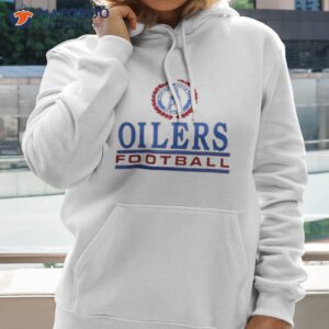 oilers football crest shirt hoodie