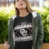 Oklahoma Sooners 2023 Big 12 Softball Regular Season Champions Shirt