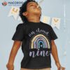 On Cloud Nine 9th Birthday 9 Years Old Rainbow Shirt