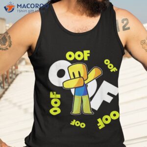 oof meme dabbing dab gift noob gamer boy shirt tank top 3