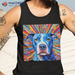 optical illusion bully breeds dog owner op art pit bull shirt tank top 3