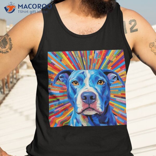 Optical Illusion Bully Breeds Dog Owner Op Art Pit Bull Shirt