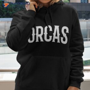 orcas arch vintage retro college athletic sports shirt hoodie