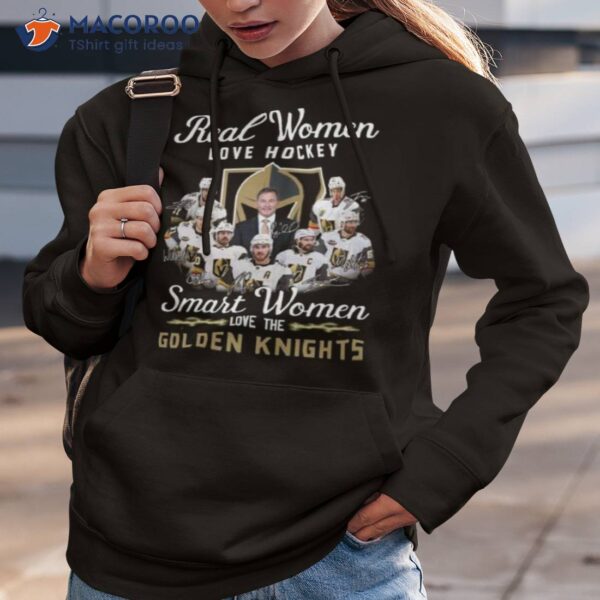 Original Real Women Love Hockey Smart Women Love Vegas Golden Knights Signatures Sweatshirt