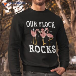 our flock rocks flamingo family group vacation matching shirt sweatshirt