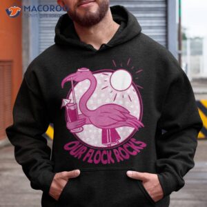 our flock rocks flamingo funny summer family group vacation shirt hoodie