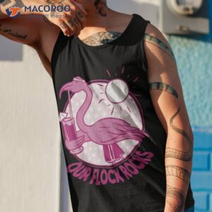 our flock rocks flamingo funny summer family group vacation shirt tank top 1