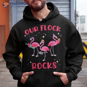 our flock rocks flamingo matching family vacation summer shirt hoodie