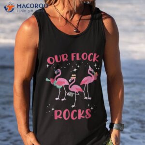 our flock rocks flamingo matching family vacation summer shirt tank top