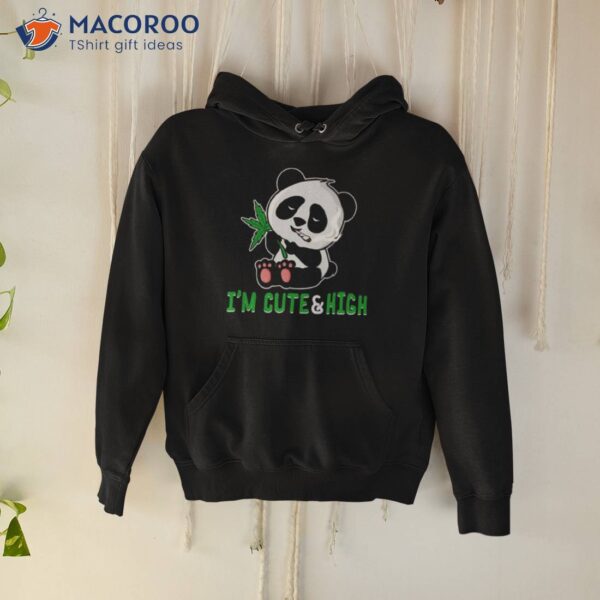 Panda Cannabis High Joke Panda Bear Shirt