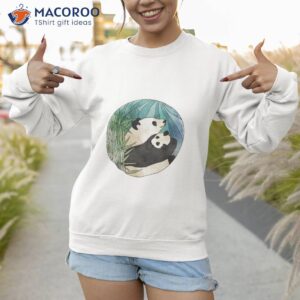 panda love t shirt sweatshirt 1