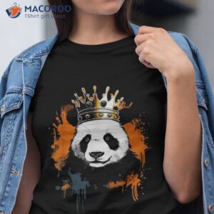 panda with crown shirt tshirt 1