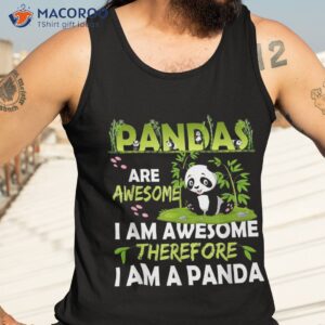 pandas are awesome i m a panda bear animal lover shirt tank top 3