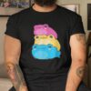 Pansexual Flag Color Frogs Subtle Pan Pride Lgbtq Aesthetic Shirt