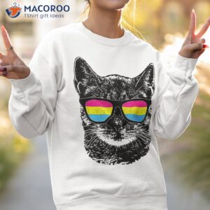 pansexual gay pride cat lgbt sunglasses shirt sweatshirt 2