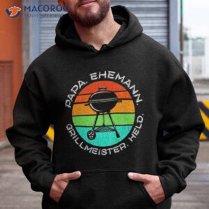 papa ehemann grillmeister held shirt hoodie