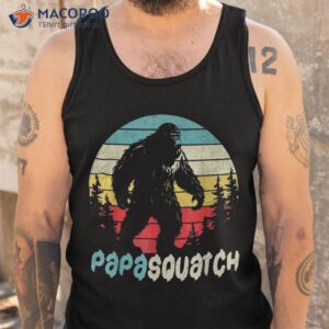 papasquatch shirt father s day bigfoot sasquatch papa gifts tank top