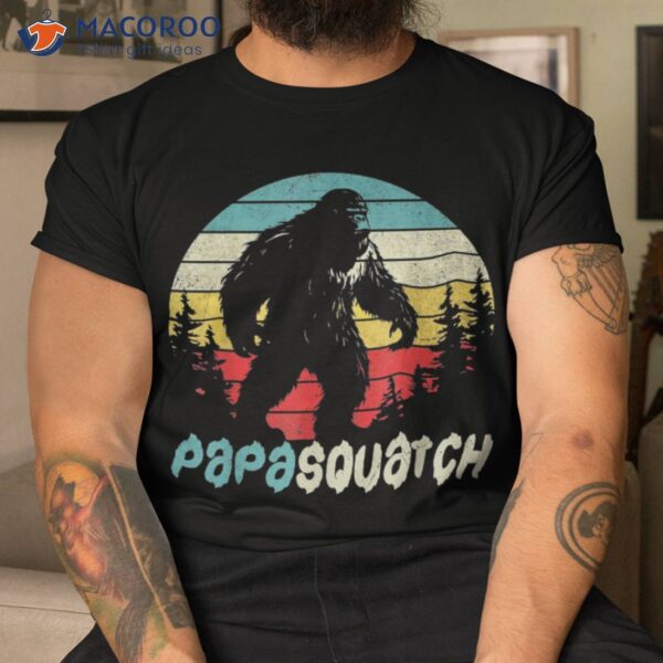 Papasquatch Shirt Father’s Day Bigfoot Sasquatch Papa Gifts