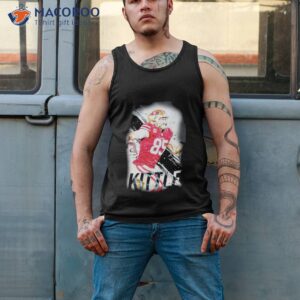 paper graphic george kittle shirt tank top 2