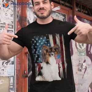 papillon dog american flag usa 4th of july lovers shirt tshirt 1