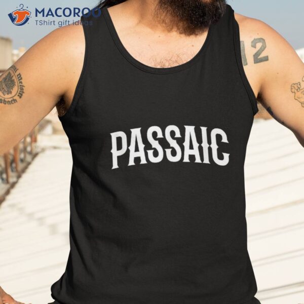 Passaic Arch Vintage Retro College Athletic Sports Shirt