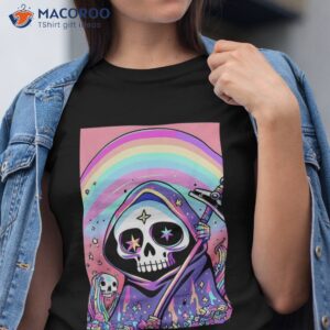 pastel goth grim reaper kawaii aesthetic spooky anime shirt tshirt