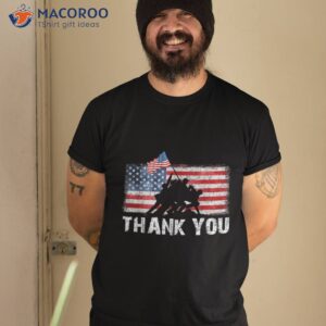 patriotic american flag thank you memorial day veteran shirt tshirt 2