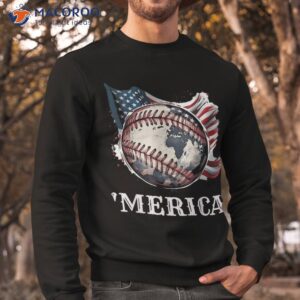 patriotic baseball 4th of july merica usa american flag amp acirc amp nbsp shirt sweatshirt 1
