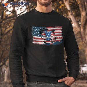 patriotic baseball distressed usa flag 4th of july shirt sweatshirt