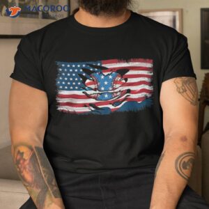 patriotic baseball distressed usa flag 4th of july shirt tshirt