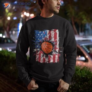 patriotic basketball 4th of july usa american flag boys shirt sweatshirt