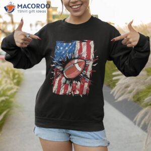 patriotic football 4th of july usa american flag boys shirt sweatshirt 1