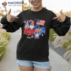 patriotic gnome truck 4th of july gift for shirt sweatshirt 1