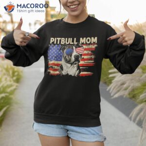 patriotic pitbull mom gifts 4th of july american flag usa shirt sweatshirt 1