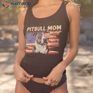 patriotic pitbull mom gifts 4th of july american flag usa shirt tank top 1