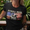 Patriotic Pitbull Mom Gifts 4th Of July American Flag Usa Shirt