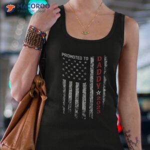 patriotic s promoted to daddy est 2023 first time dad shirt tank top 4