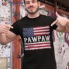 Pawpaw Vintage American Flag Patriotic Funny 4th Of July Shirt