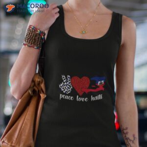 peace love haiti flag haitian heritage shirt tank top 4