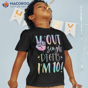 peace out single digits i m 10 year old 10th birthday girl shirt tshirt 1