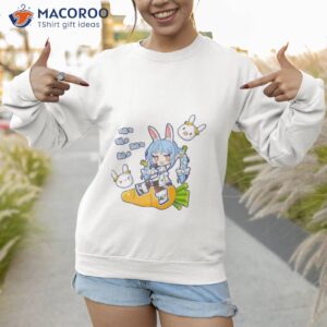 Pekora Hololive And The Big Carroshirt 2 pekora hololive and the big carrot shirt sweatshirt