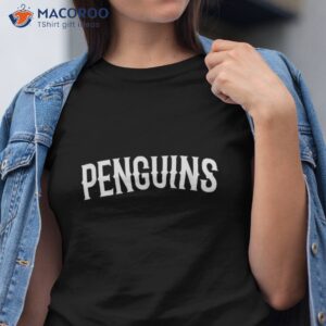 penguins arch vintage retro college athletic sports shirt tshirt