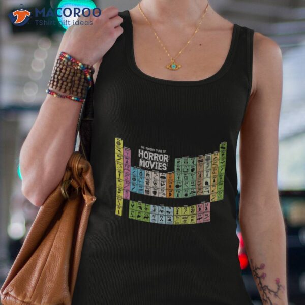 Periodic Table Of Horror Movies Shirt