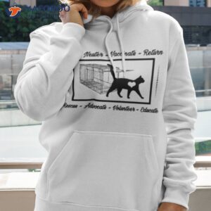 personalized cat rescue logo cat trap tnr shirt hoodie
