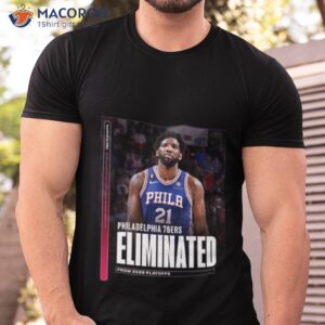 philadelphia 76ers eliminated from 2023 playoff shirt tshirt