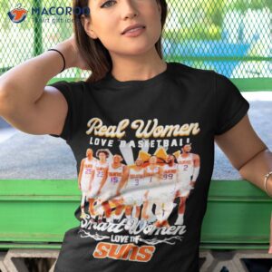 phoenix suns real women love basketball smart women love the 2023 signatures shirt tshirt 1 1