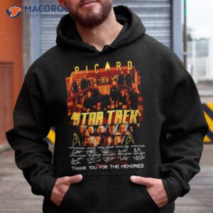 Picard Star Trek Thank You For The Memories Signature Shirt