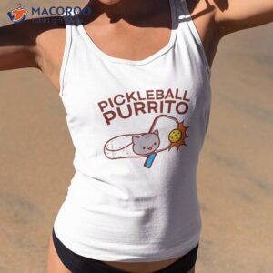 pickleball purrito cat burrito shirt tank top 2