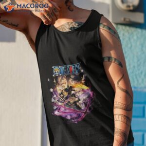 pirate hunter zoro sanji one piece series amazing art shirt tank top 1